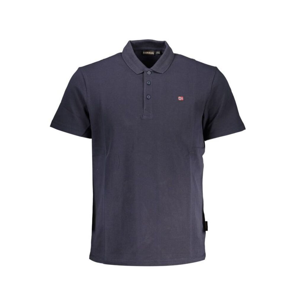 Napapijri Blue Cotton Polo Men's Shirt